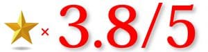 評価3.8/5.0
